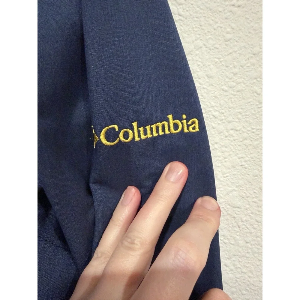 Notre Dame Columbia Ascender II Softshell Jacket NCAA Navy Large Omni-Shield